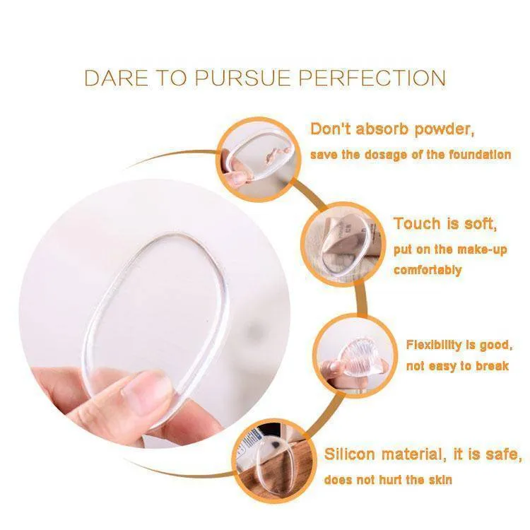 10 pack Silicone reusable Gel Jelly Sponge for Cosmetic Foundation or BB Cream application