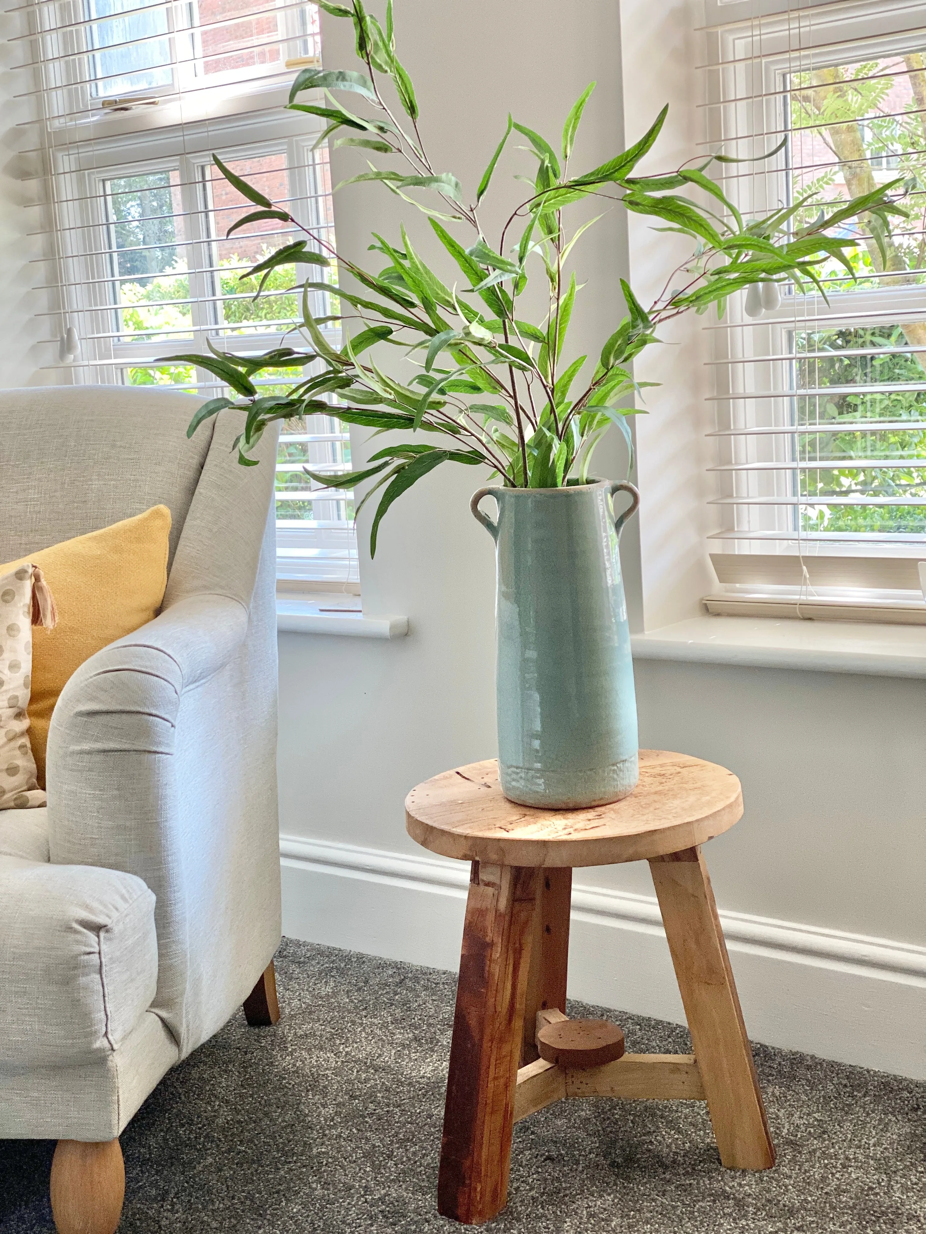Artificial Long Leaf Eucalyptus Spray