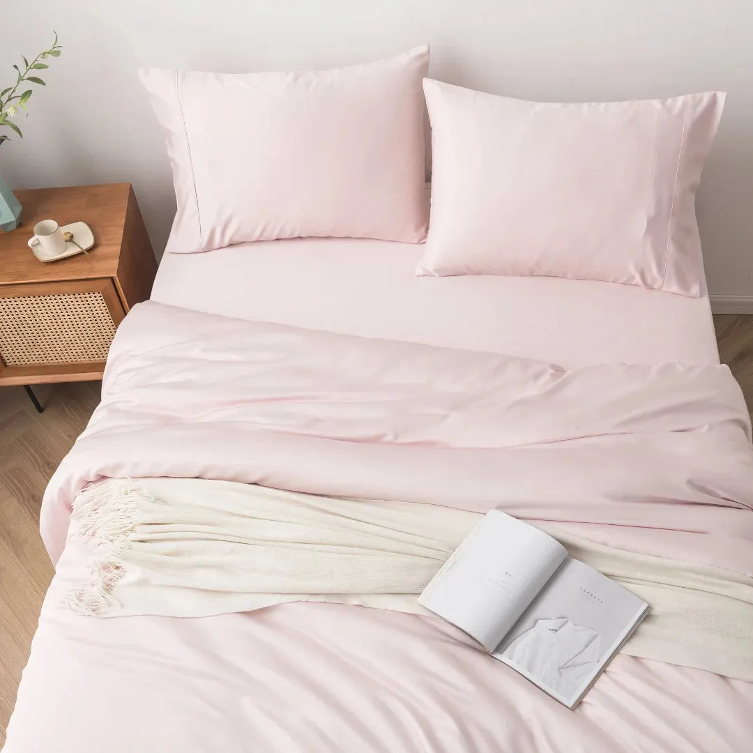 Bamboo Quilt Cover - Blush