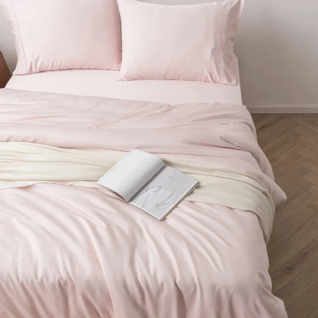 Bamboo Quilt Cover - Blush