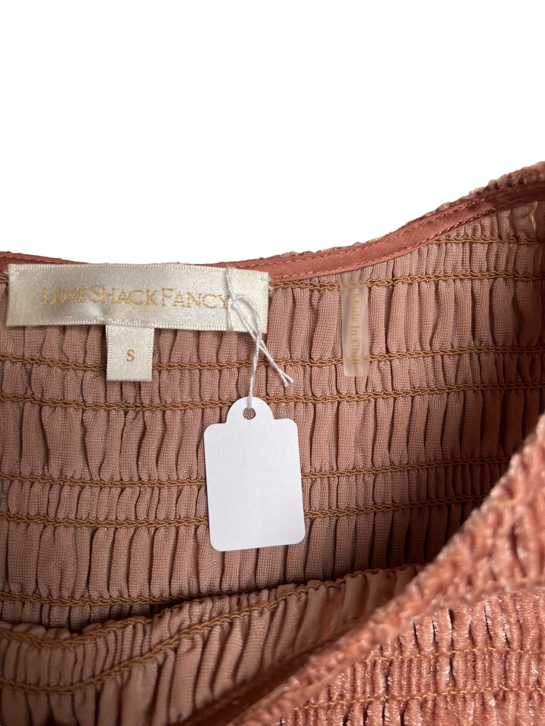 Blush Velvet Dress - S