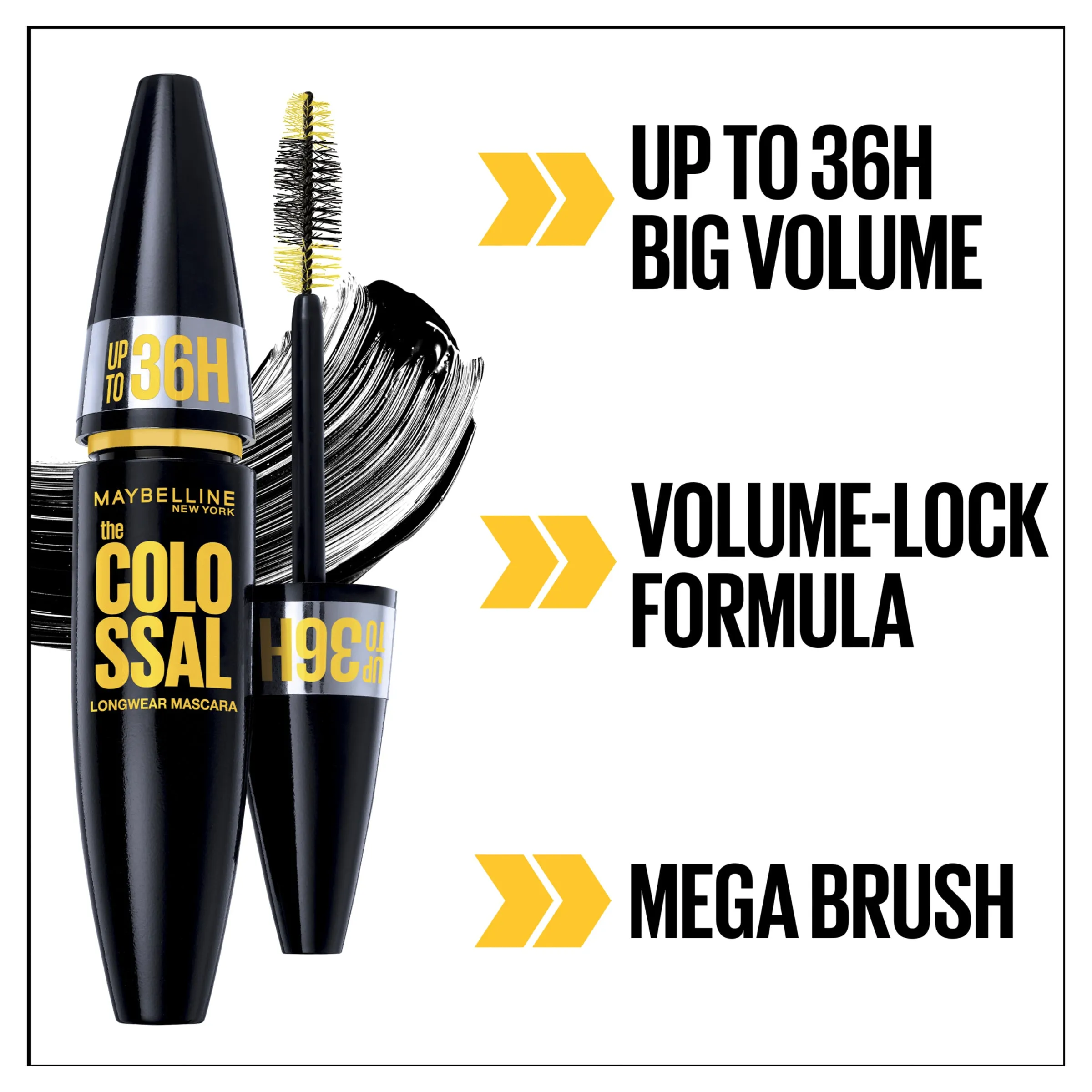 Maybelline Colossal 36H Volumizing Mascara - Very Black
