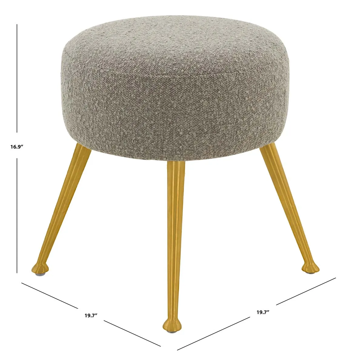 Safavieh Couture Anna Sheepskin Ottoman, SFV4747
